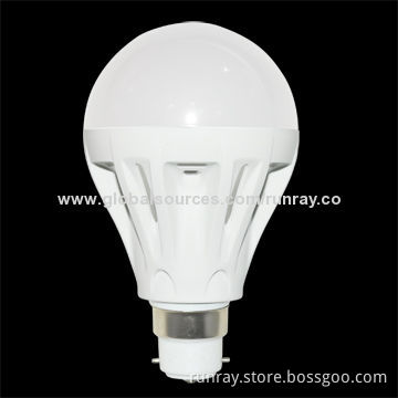 5W LED Bulb, B22 Base,5730 SMD Epistar chip, 80-110lm/W, Easy Installation, Good Heatsink